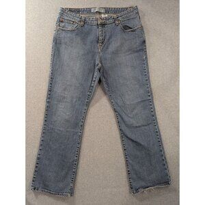 Levis 515 Jeans Womens Size 20 Blue Bootcut Classic Fit Faded Whiskers Cowgirl